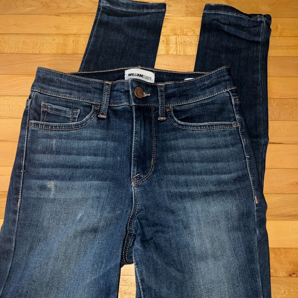 William Rast Stretch Skinny Jeans Dark Wash 24